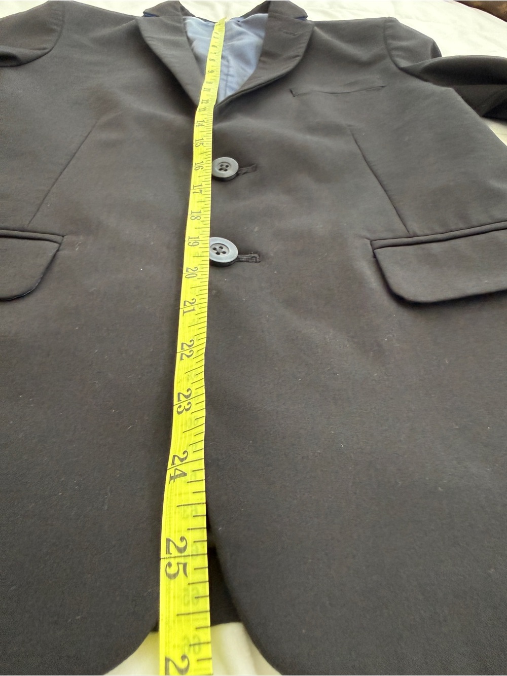 IZOD Boys Performance Suit Jacket - Black Bi-Stretch Blazer - Size 12 - Picture 8 of 16